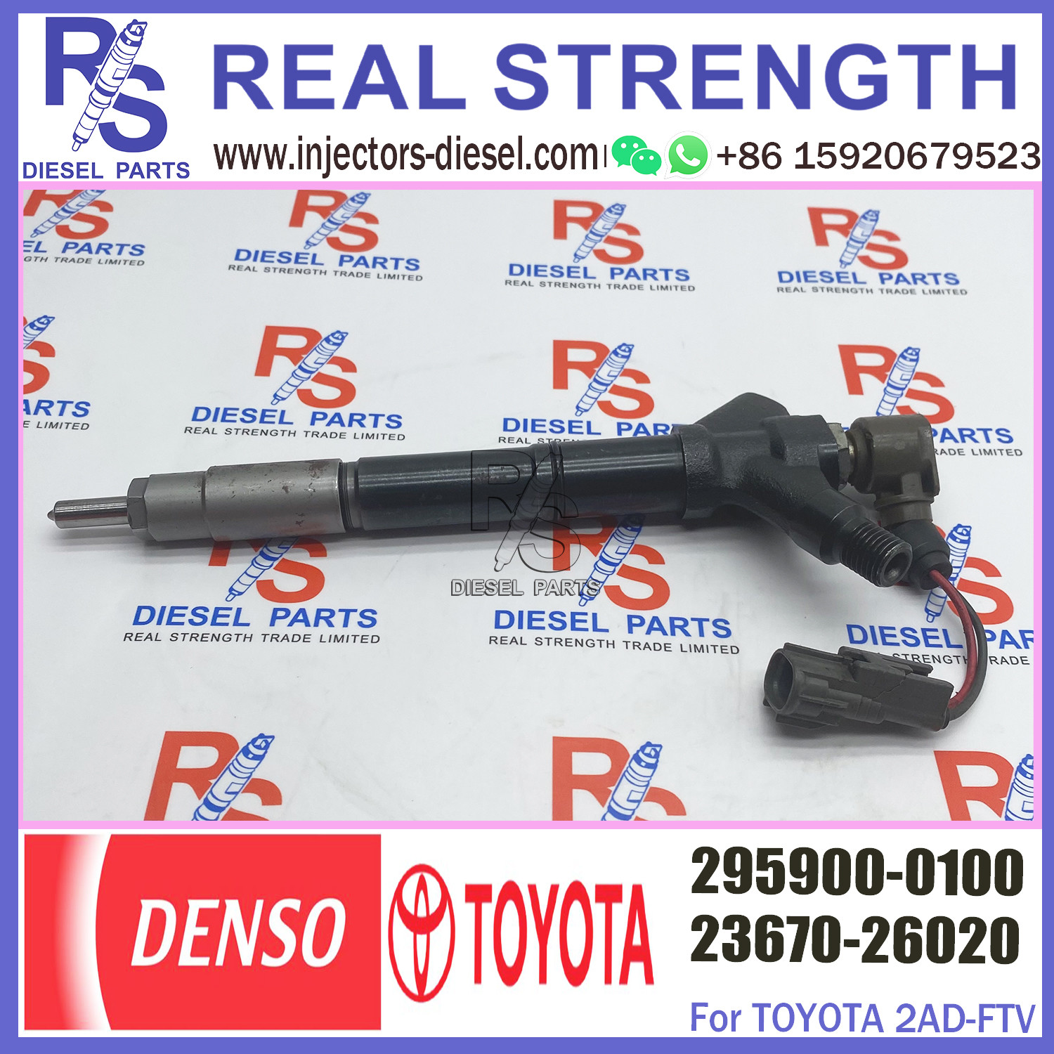 diesel engine fuel injector 2367026020 common rail injector 295900-0100 engine accessories 23670-26020