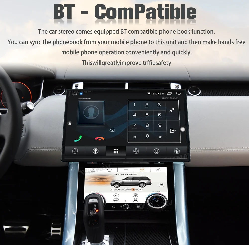 Auto Stereo Car Radio For Range Rover Sport L494 2013-2017 Carplay Android Multimedia Player GPS Navigation Head Unit