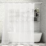 Antibacterial PEVA Shower Curtain , Mildew Resistant PEVA Shower Liner