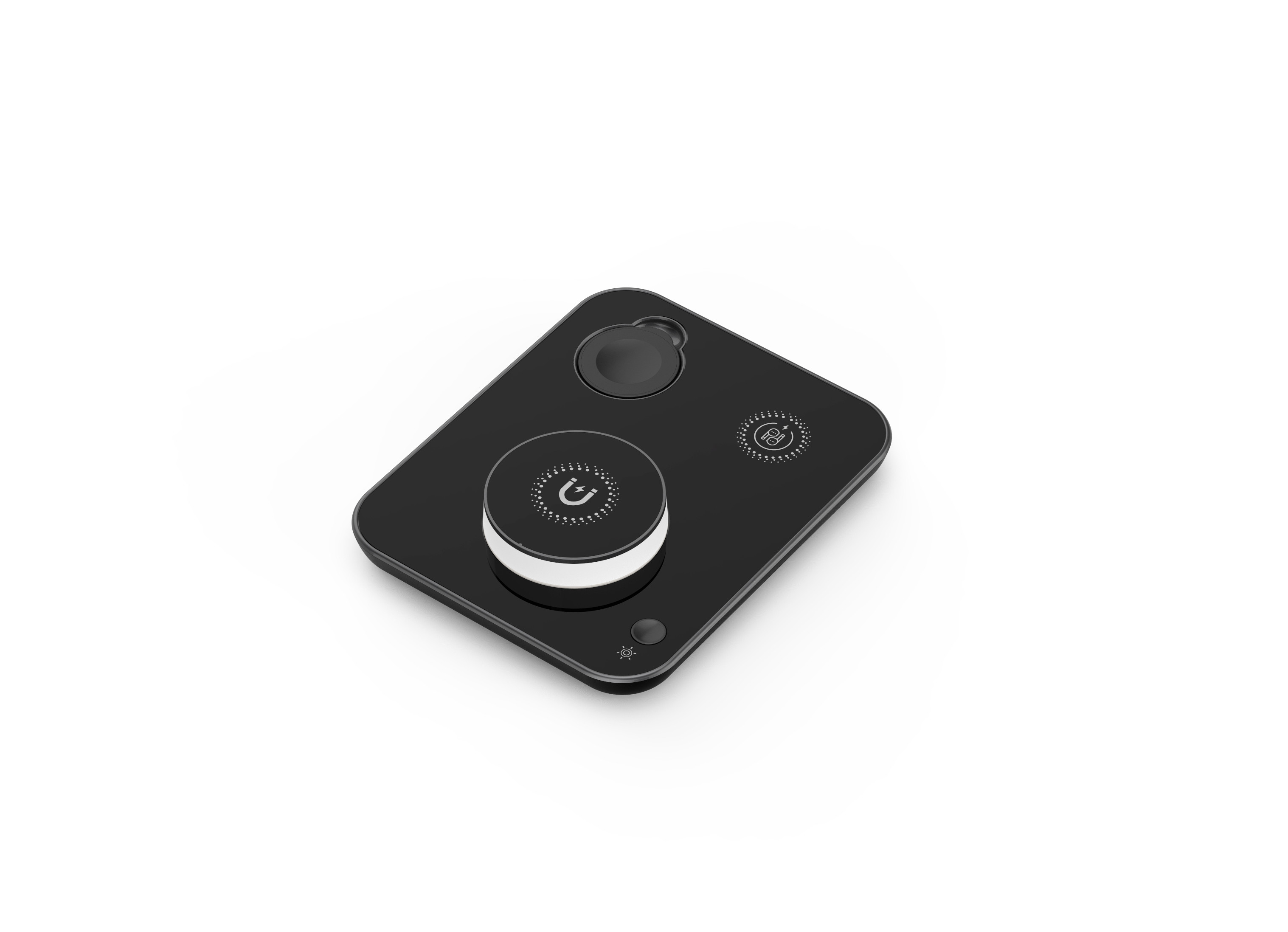 Green Fast Charge Wireless Charging Pad Made of ABS PC