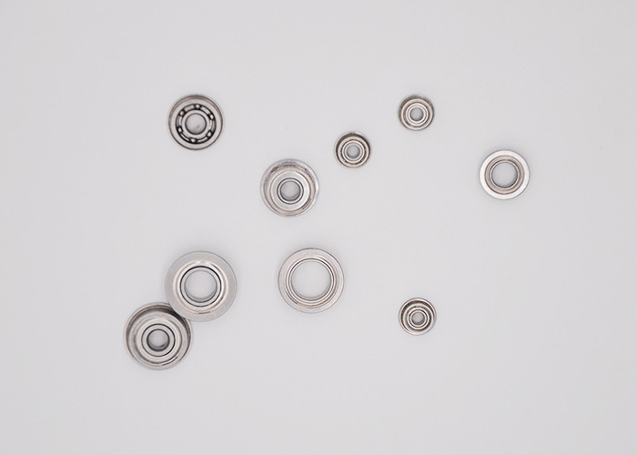 High Precision P5 Inch Flanged Ball Bearing FR155ZZS Gcr15 / Stainless Steel Material