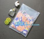 Flat Pouch Bag Type Clear PVC Plastic Slider k bag, swimwear packaging eva bags