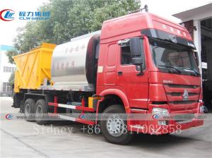 China HOWO 6X4 Stainless Steel Q304-2B Asphalt Paving Truck on sale