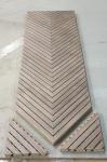 6/2mm Office Veneer Linear Grooved Acoustic Wall Panels Sound Absorption
