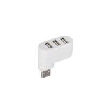 90 / 180 Degree Portable Rotation 3 Port Usb 2.0 Hub