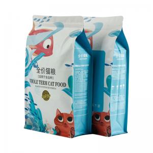 Wholesale Moisture Proof  120 Microns Cat Food Blue Bags Recyclable 8 Side Seal Bags from china suppliers