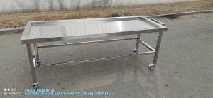 Wholesale Custom Made Size 304 Stainless Steel Material Dead Body Transport Trolley Funeral Home Equipment from china suppliers