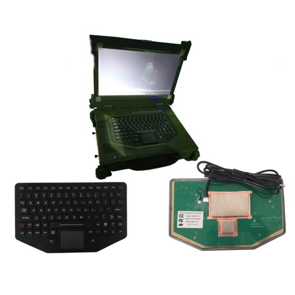 MIL-STD 461E/810F Military Keyboard With Sealed Touchpad Panel Mount
