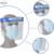 transparent plastic PET Protective Shields medical face shield disposable visor