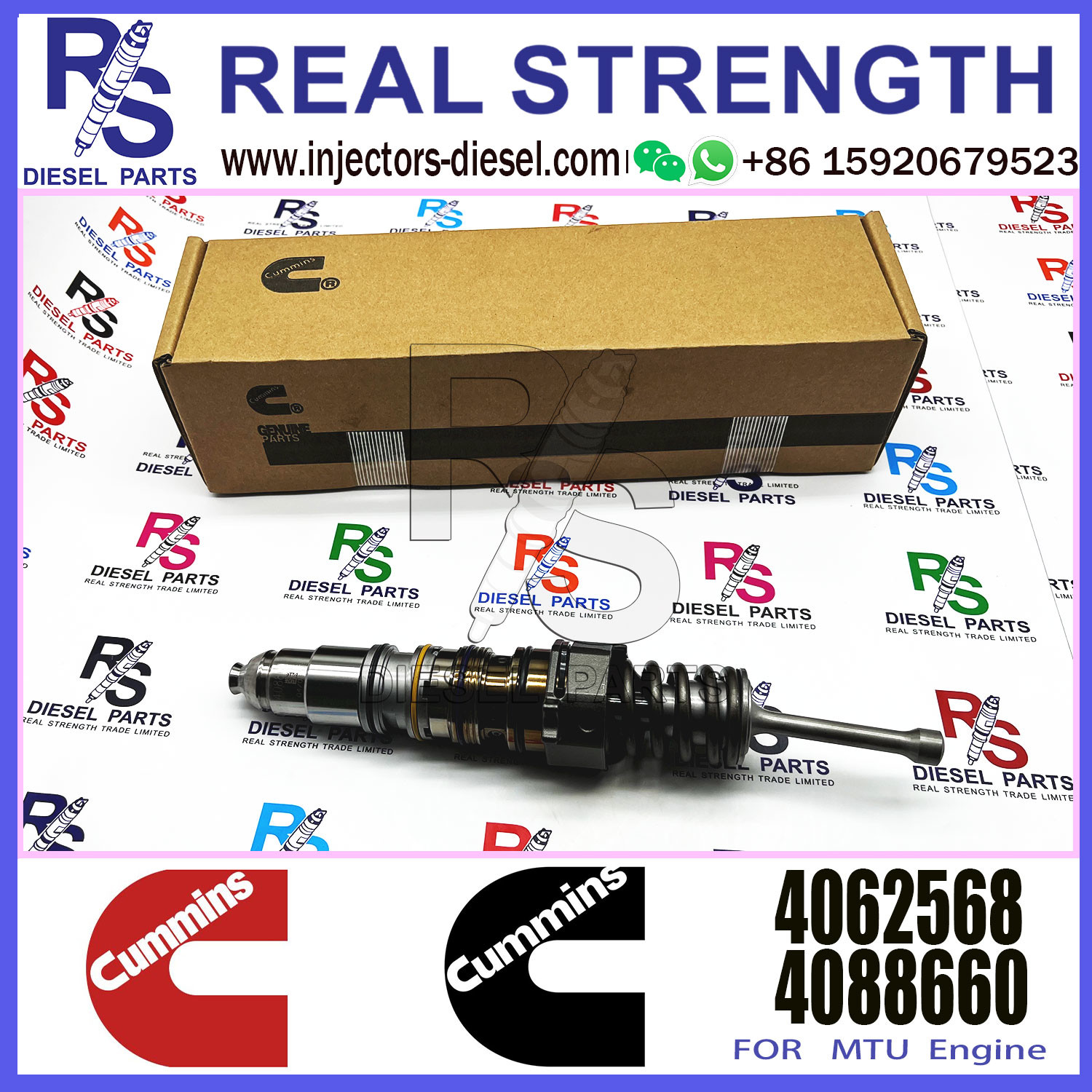 QSK15 Diesel Engine Common Rail Fuel Injector 4914537 3973059 3975929 4010642 4026222 4061851 4062568