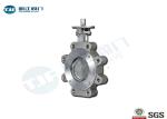 Lug Style Wafer Butterfly Valve , Double Eccentric Butterfly Valve
