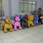 Hansel stuffed animal unicorn on wheels coin operate game machine animal