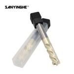 Hrc63 CNC Solid Carbide End Mills R1.0 10mm 12mm 4 Flute Corner Radius Cutting