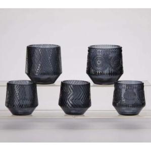 Wholesale ODM Solid Colored Empty Glass Jar Candle Holders Spray Paint Machine Made from china suppliers