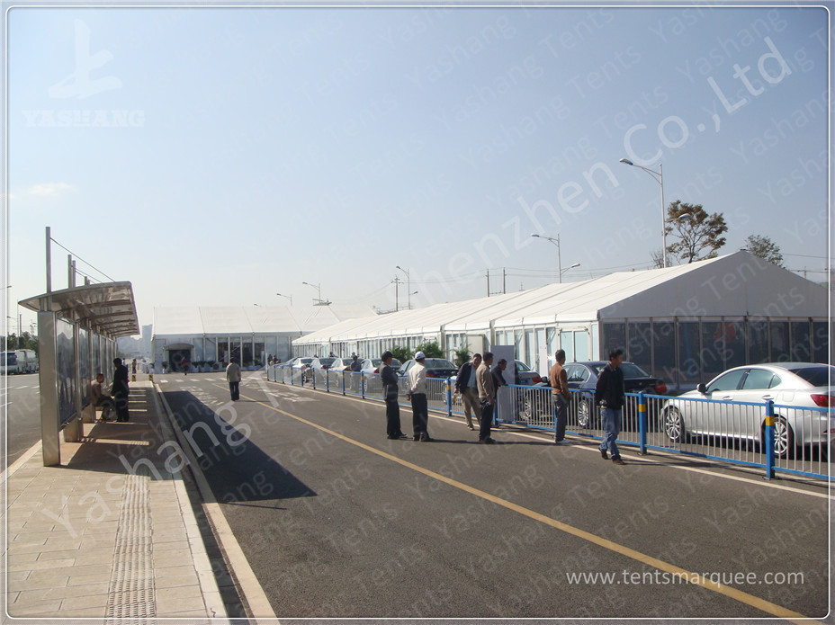 Outside Show Activities High Peak Tension Tents With 850Gsm Top Cover Fabric Cover