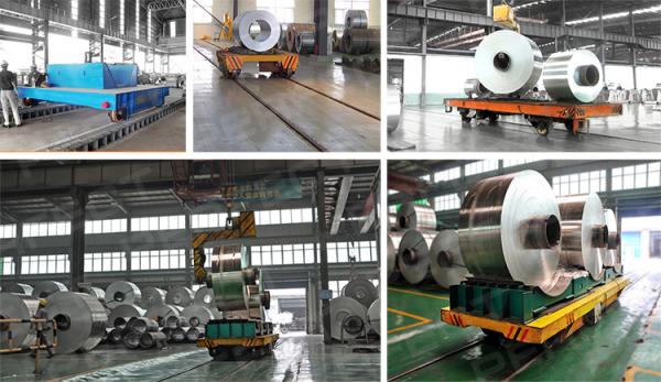 20t Steel Motorized Coil Transfer Trolley applied in Steel Mill for Industrial Material Handling