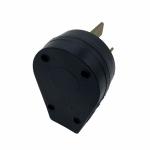 Black 250V 50A Idustrial 3 Pin Electric Plug Socket