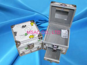 Wholesale Durable Aluminium Cosmetic Case Professional Makeup Box Gary Lining Inside from china suppliers