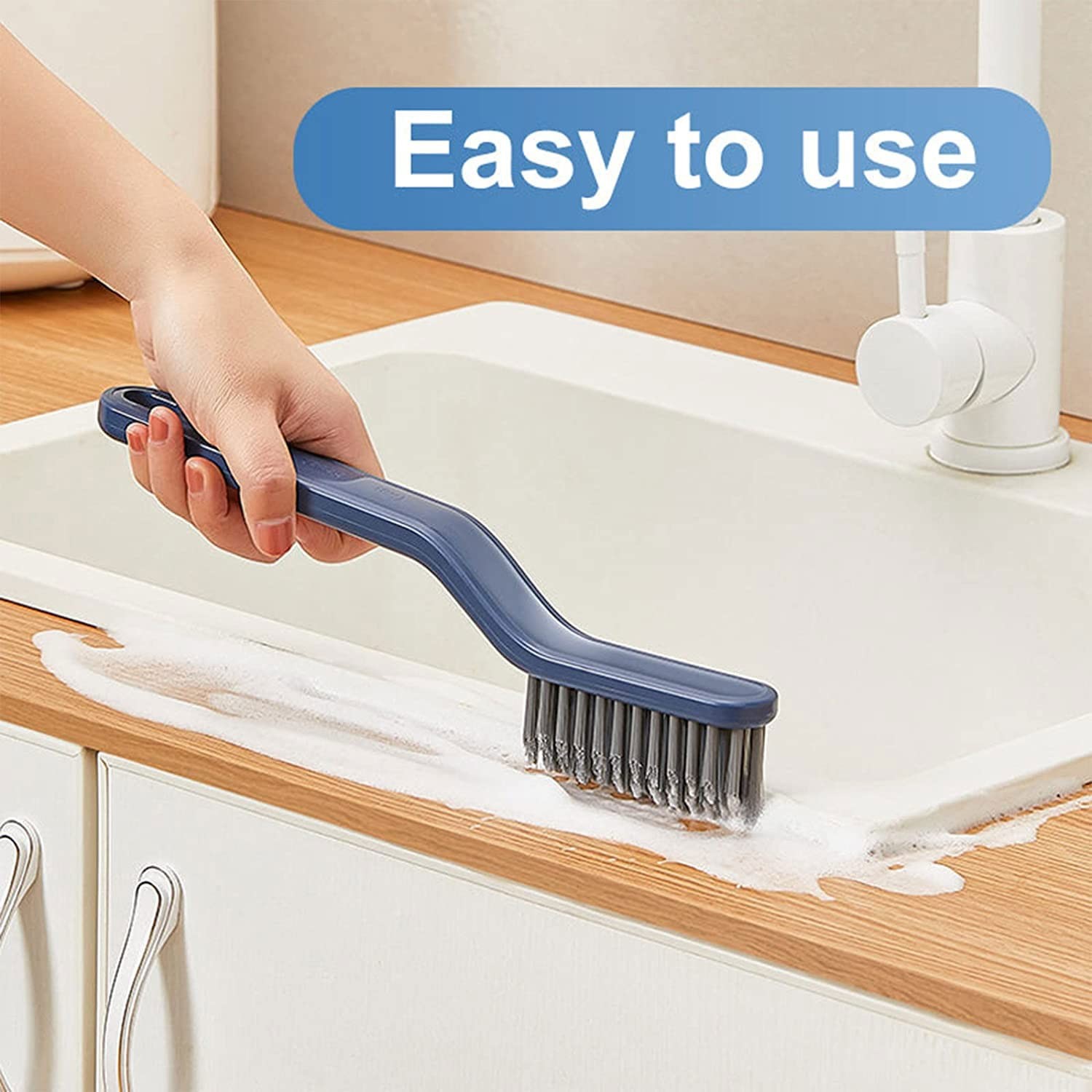 Factory Price Custom Patent Design 2 In 1 Multipurpose Crevice Cleaning Brush