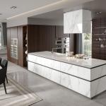 Wholesale Engineered Wood Veneer Kitchen Cabinets Contemporary Style For Modern