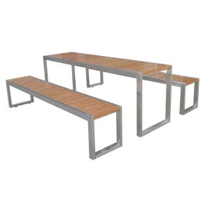 Wholesale Garden Terrace Furniture 2130*600*750mm WPC Wood Picnic Table Set from china suppliers