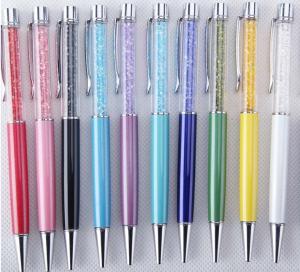 Wholesale 2014 Hot! Crystal pens - metal ball pen -in various colors from china suppliers