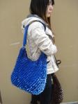 Large Dark Blue hobo fashion women bag sequin large satchel bag ready to ship