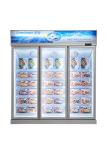 5 Adjustable Shelf R134 Vertical Display Freezer Commercial Upright Fridge