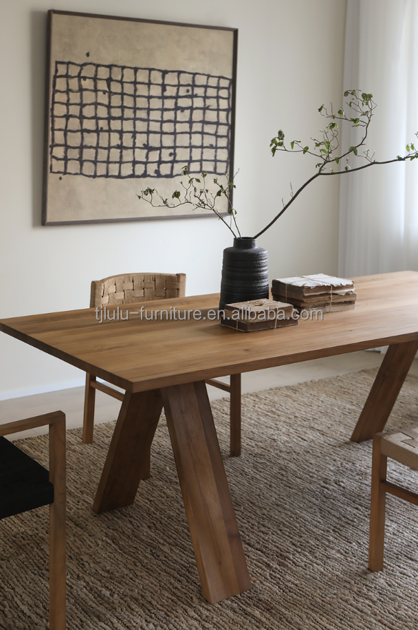 General Home Furniture Modern Solid Wood Dining Table Set for Dining Room and Kitchen