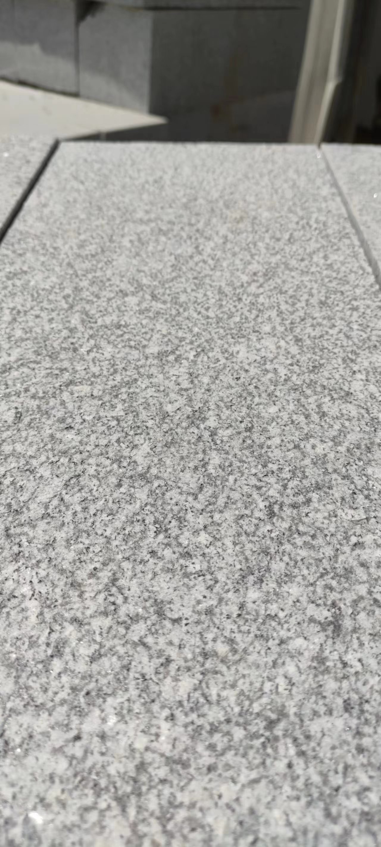G602 G603 Granite Tiles Honed White Granite Floor Tiles Aesthetic Long Lasting