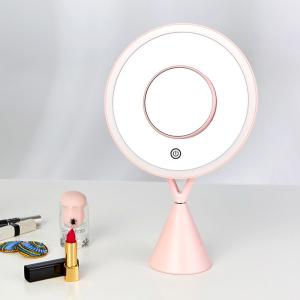 Wholesale Desk Round DC5V 2A Travel Smart 5X Vanity Magnifying Makeup Mirror from china suppliers
