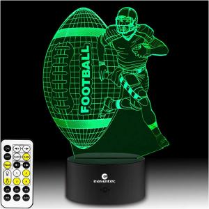 Wholesale Multicolor RGB 3D Illusion Night Light Football Remote Control from china suppliers