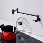 Double Handle Folding Pot Filler Kitchen Sink Faucet Tap Stainless Steel 304/316