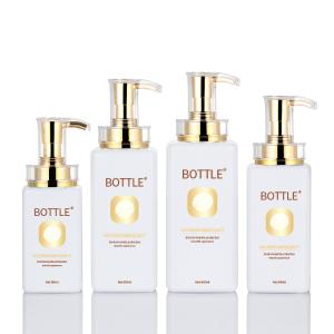 Wholesale Frosted Airless Lotion Pump Bottles , Gold Lid Cosmetic Pump Dispenser from china suppliers