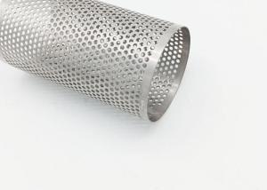 Wholesale 3mm Hole 304 SUS Perforated Metal Pipe , Water Filter Tube Welded from china suppliers