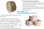 Water-activated Reinforce Kraft Gummed Paper Tape for Sealing & Strapping,Self
