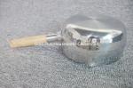 Food Grade Stainless Steel Milk Pot 20cm With Wooden Handle