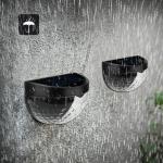 Good Price Waterproof LED Solar Wall Light 6 LEDs 6000k Light Sensor Outdoor