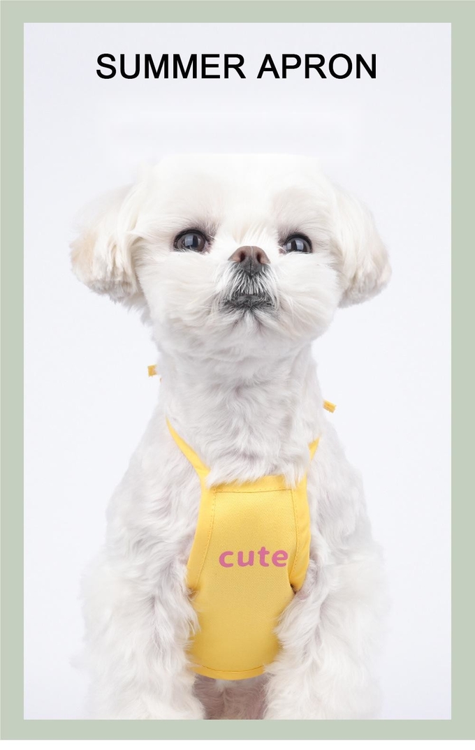 Pet Clothes Bellyband Solid Color Apron Make Your Pet Protect Its Hair