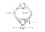 Universal Oval Titanium Precision Parts Replacement Turbo To Exhaust Gasket