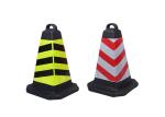 Red White Reflective Film 28inch PVC Square Road Traffic Cone