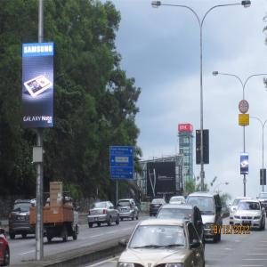 Wholesale P3 - P6 Led Commercial Outdoor Advertising Billboard High Brightness 3G/4G/WIFI/USB lamp pole sign from china suppliers