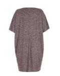 Knitted Soft Cotton Fabric Ladies Plus Size Dresses Sweater Dress With Round