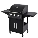 48*41cm Cooking Area Rotary Smokeless Natural Gas Grill with Side Shelf 35.5*42