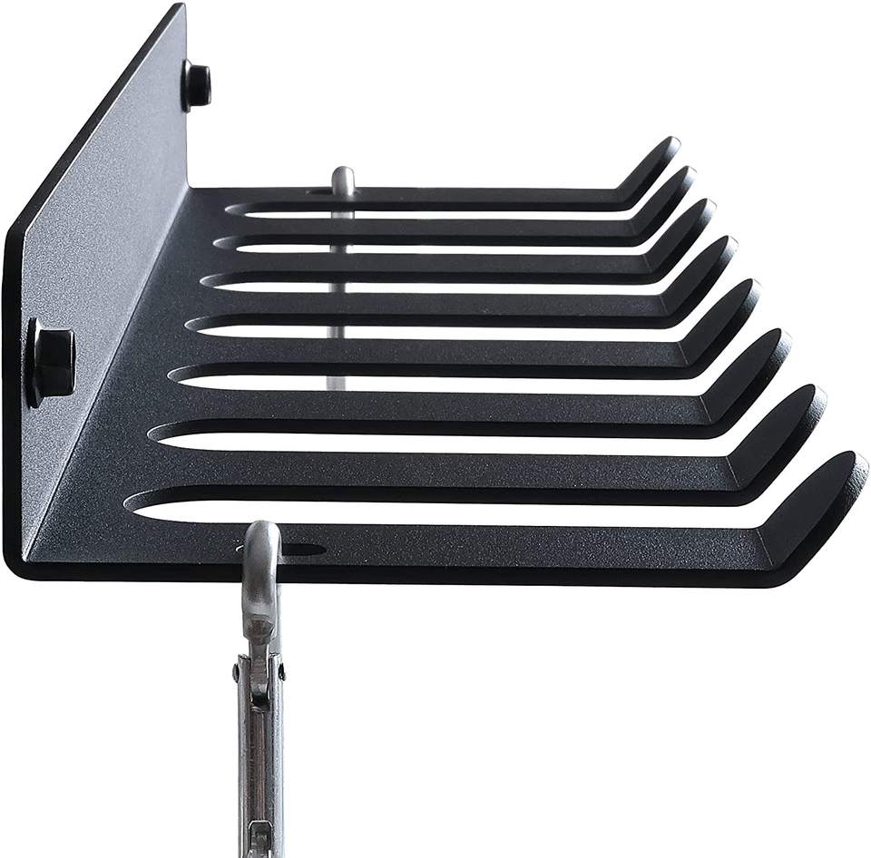 11 Cable Slots Wall Mountable Cable Hanger and Rack Organizer with Solid Power Coating