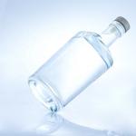 Collar Material Glass 750ml Twist Shape Glass Bottles for Clear or Customized