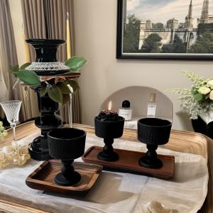 Wholesale Vintage Black Frosted Glass French Style Tall Glass Ins Wind Grade Red Wine Cup from china suppliers