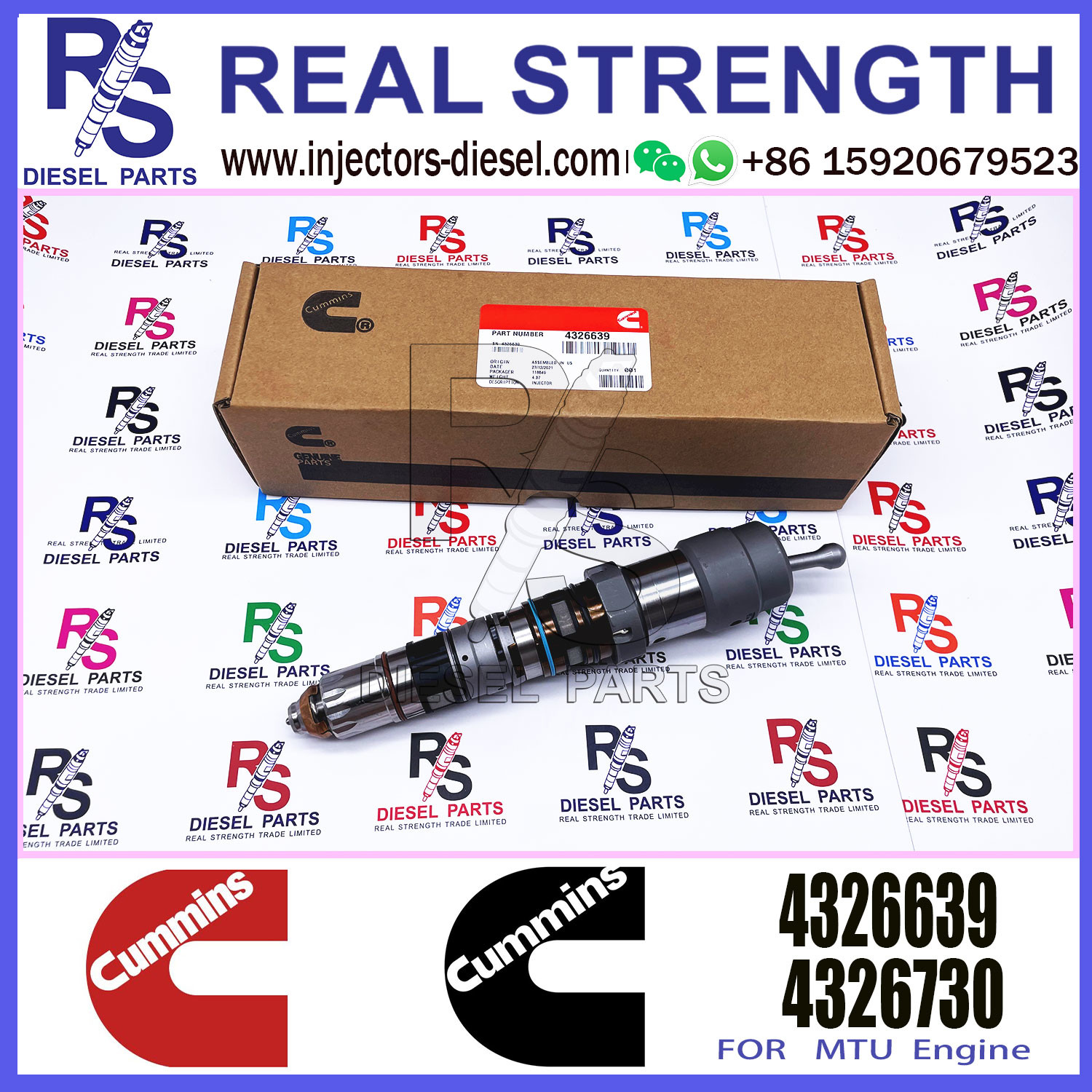 QSK45 QSK60 fuel injector 4326782 4088427 4087893 4326780 4001813 4088427PX 4326780PX