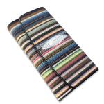 Stripe Designer Authentic Stingray Skin Women's Long Clutch Wallet Genuine