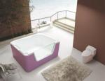 Hyaline Baby Massage Shower Bathtubs Air Jet Tubs White Bubble Massage Bathtub